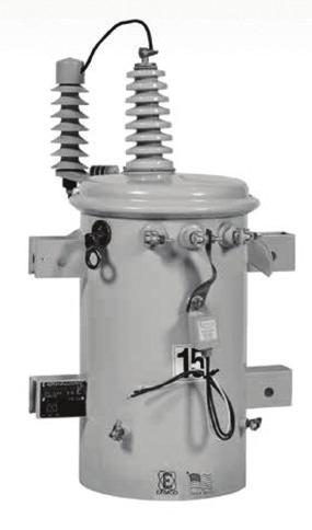 Single-Phase Pole-Mounted Distribution Transformer Designed and manufactured in compliance with all applicable ANSI, RUS and DOE standards.