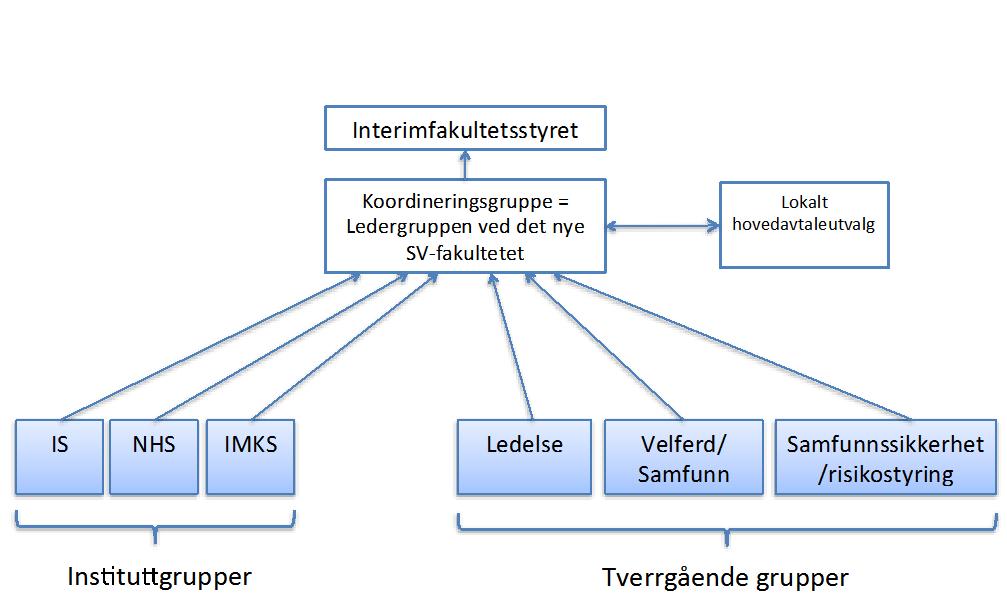 Gruppene kom langt i arbeidet med organisering i Fase 1: Jeg ønsker nå å utvide mandatet litt særlig for instituttgruppene.