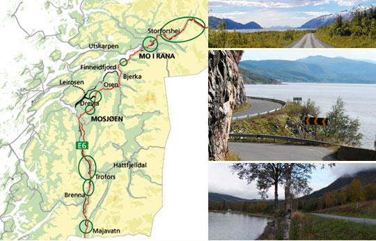 1. Prosjekt E6 Helgeland E6 på Helgeland har meget dårlig standard som skaper problemer for trafikantene og påfører næringslivet store kostnader.