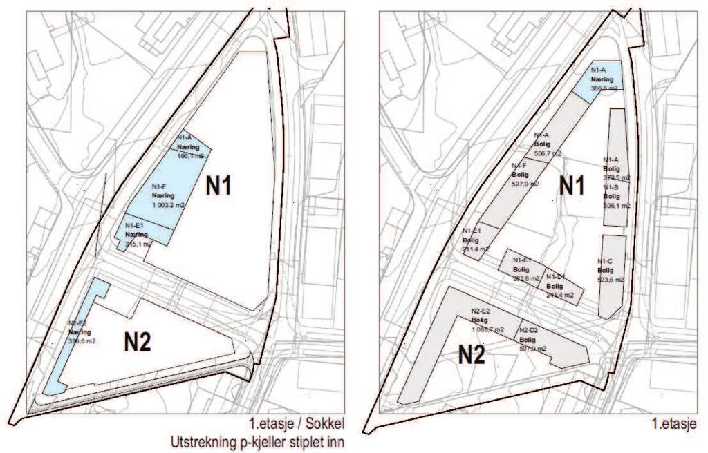 6/13 JARLEVEIEN, TRONDHEIM KOMMUNE Det tillates ikke støyfølsom bebyggelse i rød støysone med brudd på forurensningsforskriften. 4 BEREGNINGER AV VEITRAFIKKSTØY 4.