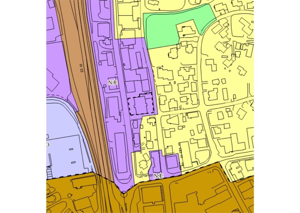 Planstatus og rammebetingelser Overordnede planer, gjeldende regulering og naboplaner I Kommunedelplan for Mo og omegn er området regulert til næringsformål.