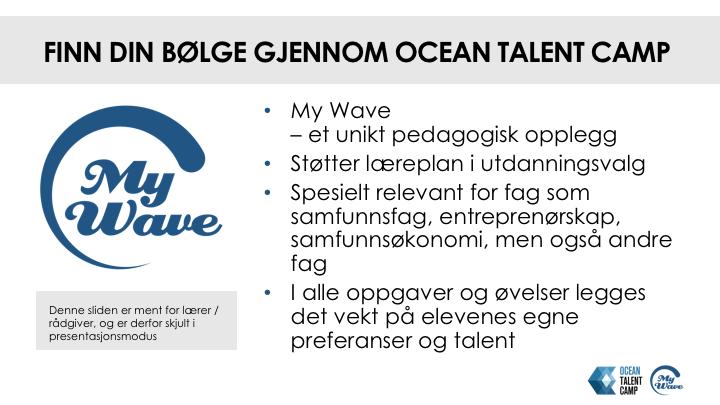 Denne sliden er ment for lærer / rådgiver, og er derfor skjult i presentasjonsmodus 1.