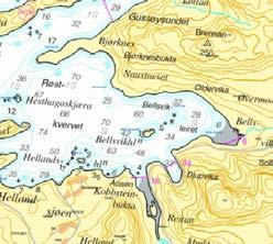 S1 Figur 5. Posisjon for strømmåler (S1) og skisse av måler med forankring langs bunnen til Belsvikholmen.