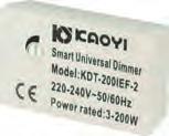 UniDim 500 2-pol: Vridimmer. UniDim DALI Broadcast dimmer Dimmer for DALI-tilkoblinger, 75 ma. 220 til 240VAC.