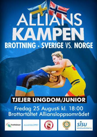 Norge tapte landskampen 6-2 mot Sverige I august hadde ungdoms- og juniorbryterne samlingen i Trollhattan.