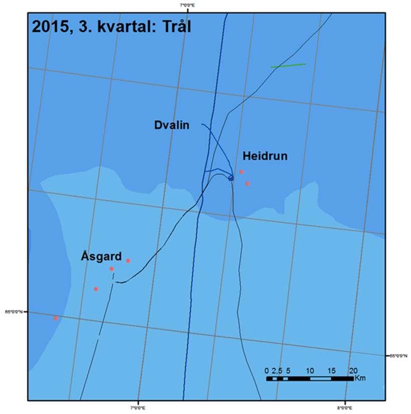 konsekvenser i anleggsfasen. Det er et begrenset fiske med konvensjonelle redskaper som garn og line i området som berøres av feltutbyggingen.