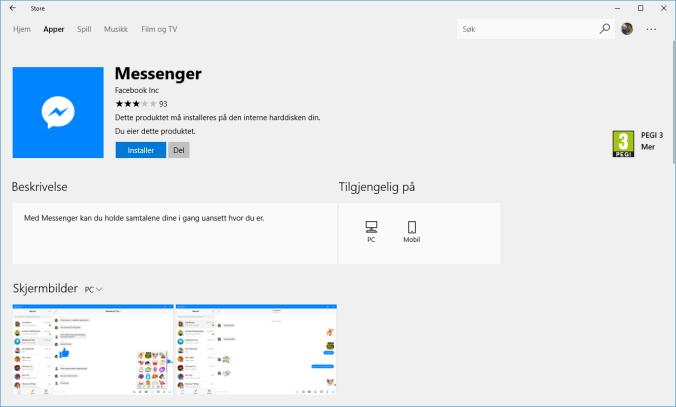 1 2 3 4 5 6 Windows Store Fra Windows Store kan du installere nyttige apper.