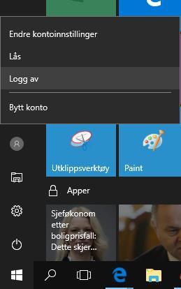 Kun Logge av (ikke avslutte): 7.  8.