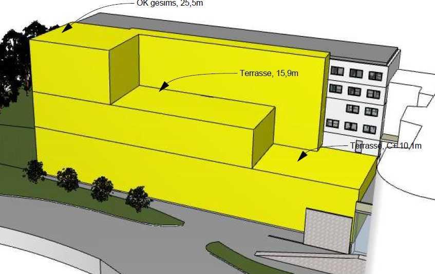 4.2 UTEOMRÅDE Område med tilfredsstillende støynivå på uteplasser/takterrasser er skissert inn med mørk grønn på Figur 4.