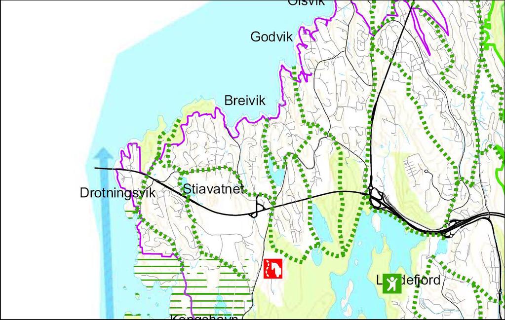 DROTNINGSVIK NÆRINGSOMRÅDE - FORSLAG TIL PLANPROGRAM Figur 4.