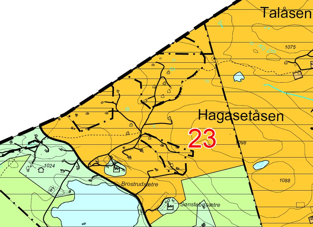 Forslag til ny kommunedelplan for Dagalifjell med Rødberg 2014-2025 viser at planområdet ligger innenfor bebyggelsesområder for fritidsbebyggelse, og nytt planforslag vil derfor være i tråd med denne.