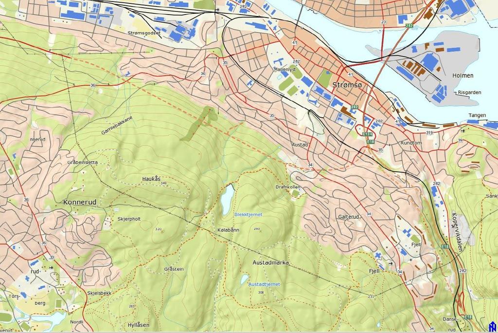 E18 Bjørkelia Bangeløkka E134 Strømsåstunnelen E18