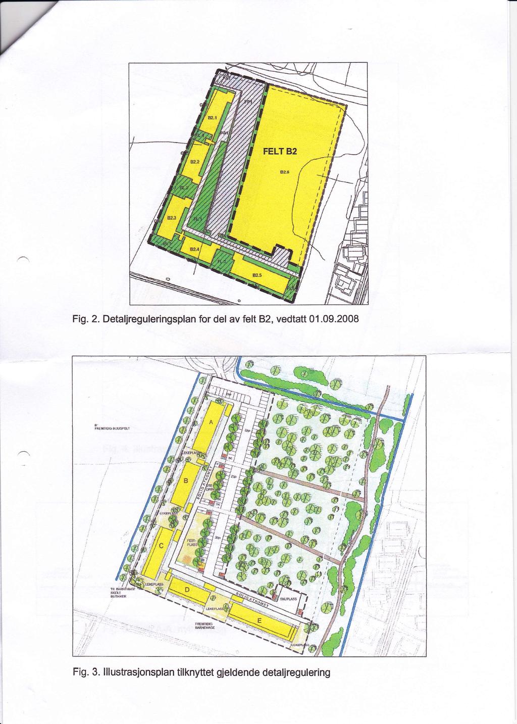 Fig. 2. Detaljreguleringsplan for del av felt 82, vedtatt 01.09.