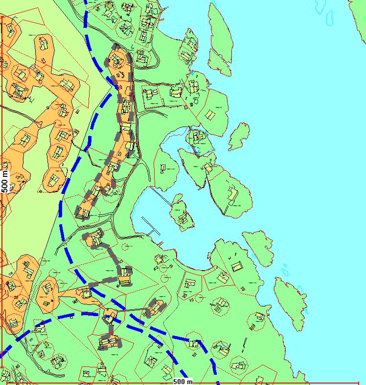 Kart nr.113 Nye byggegrenser for Svinevika-Håkavika Kart nr.
