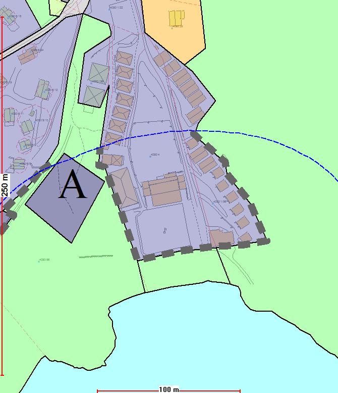 Kart nr. 27. Nye byggegrenser for Gurvika.