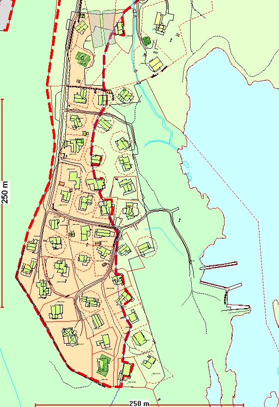 Kart nr. 66 Utsnitt fra Kommuneplanens arealdel 2010-2022 KONSEKVENS AV ENDRINGEN: Fritidsbebyggelse fra Kommuneplanens arealdel fra 2003-2014 er tatt inn i planen.