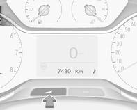 50 : motoren har ennå ikke nådd driftstemperatur 90 : normal driftstemperatur 130 : temperaturen er for høy Kontrollampen o tennes hvis motorens