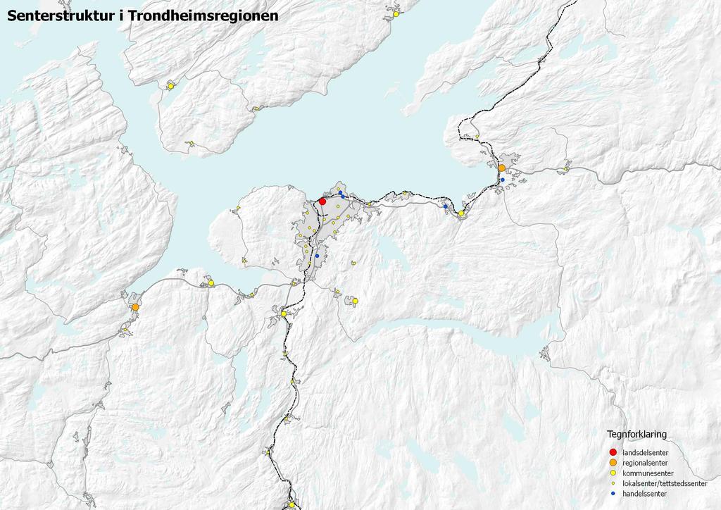 Bygge videre på tettsted- og senterstruktur Strategi o sentrumsområder som sosial møteplass o styrke lokalt næringsliv o legge til rette for gåing og sykling o stimulere å reise med