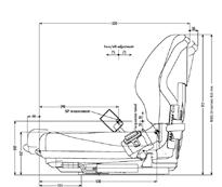 MSG 20 Kompakt sete for truck og små anleggsmaskiner Tøft for kroppen. Det er gaffeltrucken som gjør de tunge løftene, men kroppen din utsettes også for store påkjenninger.