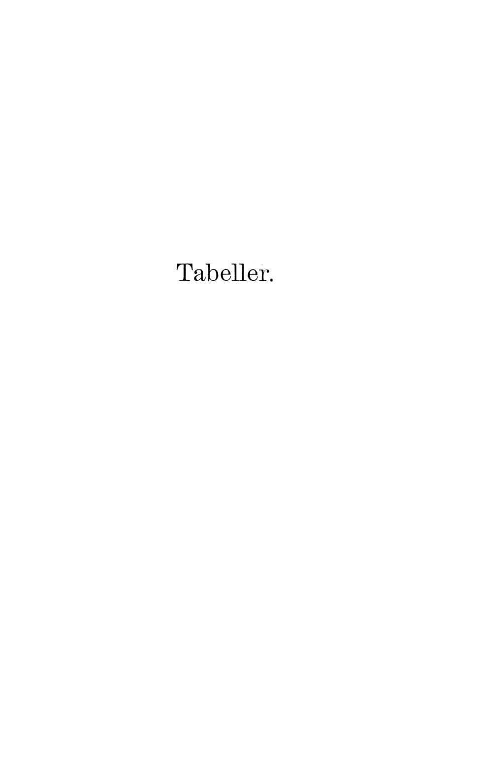 Tabeller.