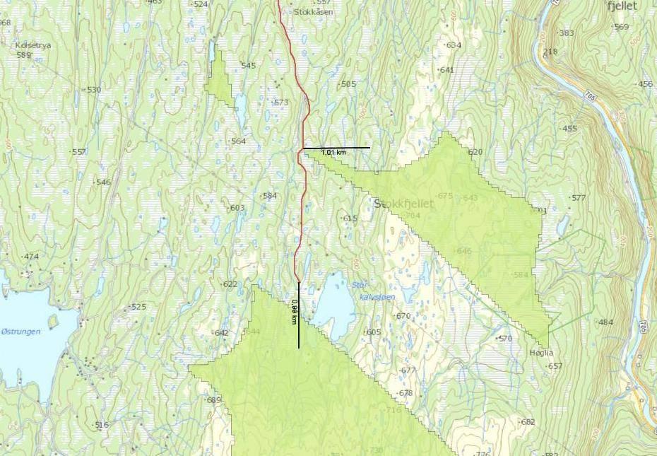 Andre dyrearter Pattedyrfaunaen er stort sett representativ for regionen. Det er ikke registrert viktige områder for rødlistede pattedyr.