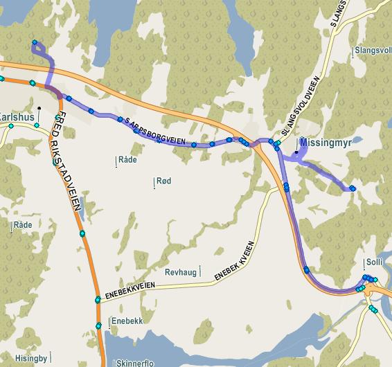 15 Turnr 816-1 Råde ungdomsskole Råde ungdomsskole - Missingmyr - Solli Avgang 14:10 Ankomst 14:25 MaTiOnToFr Kjørelengde