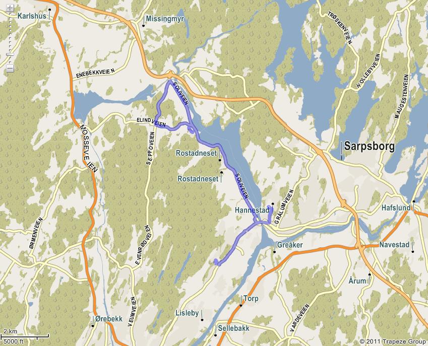 Kjørelengde (km) 8,297