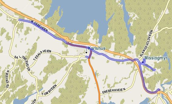 23 Turnr 816-7 Karlshus skole Karlshus skole - Eskelund - RV - til Missingmyr - Rabben - Boområde - Solli Avgang 14:15 Ankomst 14:50