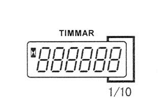 [4] TIMETELLER Denne måleren viser maskinens totale antall driftstimer. Bruk denne måleren som referanse for periodisk vedlikehold.