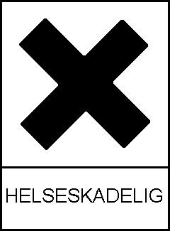 Signalord Faresetninger Sikkerhetssetninger DSD/DPD Faresymboler Fare Acute Tox. 4: H302 Farlig ved svelging. Eye Dam. 1: H318 Gir alvorlig øyeskade. Skin Irrit. 2: H315 Irriterer huden.