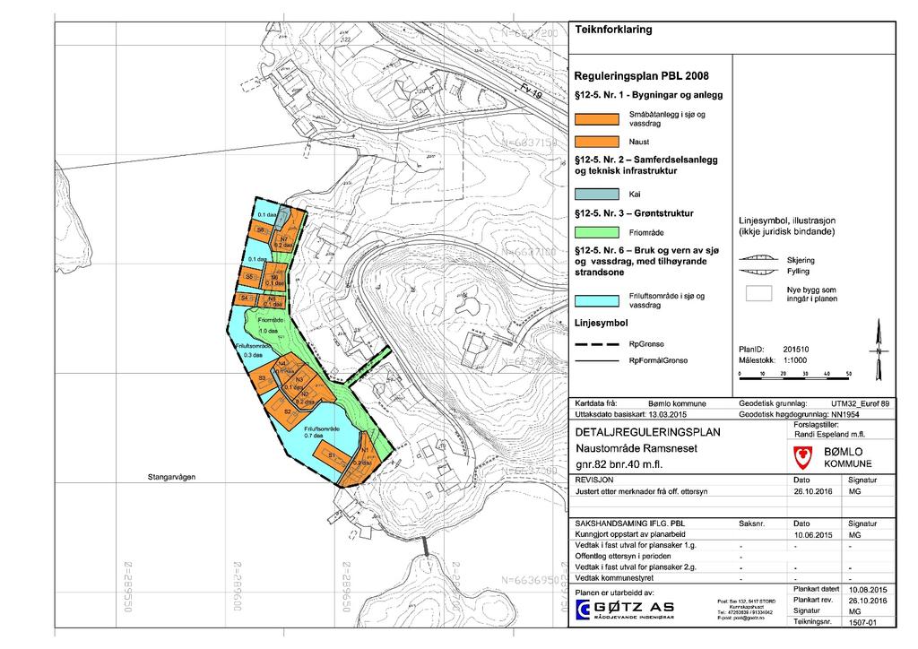 DETALJREGULERINGSPLAN Naustområde Ramsneset gnr.82 bnr.40, m.