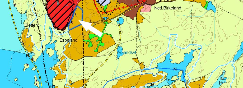 Arealreserven for dette industriområdet pr. i dag er på 60 daa på Lønningen og 130 daa på Espehaugen.