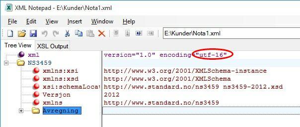 121 Hvordan... 121 Opprinnelig tekstlinje: <?xml version="1.0" encoding="utf-16"?> må endres Korrigert tekstlinje: <?xml version="1.0" encoding="utf-8"?