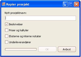 22 Startvindu i Gemini ProAdm 5 22 Kunderegisteret. Klikk 'OK' tast for å opprette prosjektet. Åpne prosjekt: Velg/marker det prosjektet du ønsker å åpne.