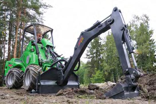 Bygg og anlegg Gravemaskin 210 Avant gravemaskin 210 er enkel og brukervennlig.