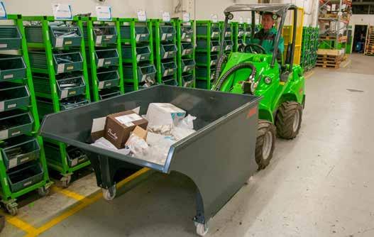 Søppeldunkene kan gjerne erstattes med Avant avfallscontainer. De egner seg til lessing, transport, lagring og tømming. Transporthjul er tilgjengelig som tilvalg Bredde Volum Vekt Produktnr.