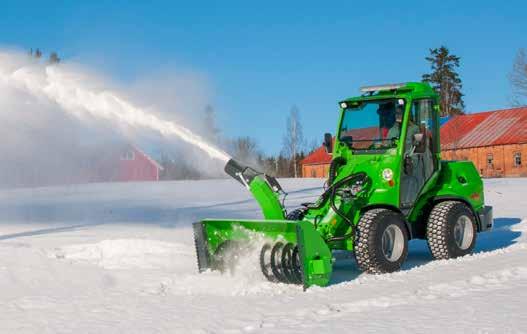 Vedlikehold Snøfres Avant snøfreser er effektiv på sideveier, fortauer og andre steder der snøen må blåses bort fra stedet. Totrinnsprinsippet gjør at freseren går godt i alle snøtyper.