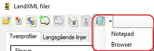 kan du eksportere Leica RoadRunner filer. Dette er 8 filer som inngår i det spesielle databaseformatet som benyttes av RoadRunner programvaren.