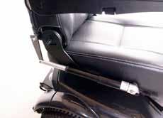 Ergo2 utstyrt med elektrisk sete frem / tilbake. Som ekstrautstyr kan Mini Crosser utstyres med elektrisk seteheis. VIKTIG!