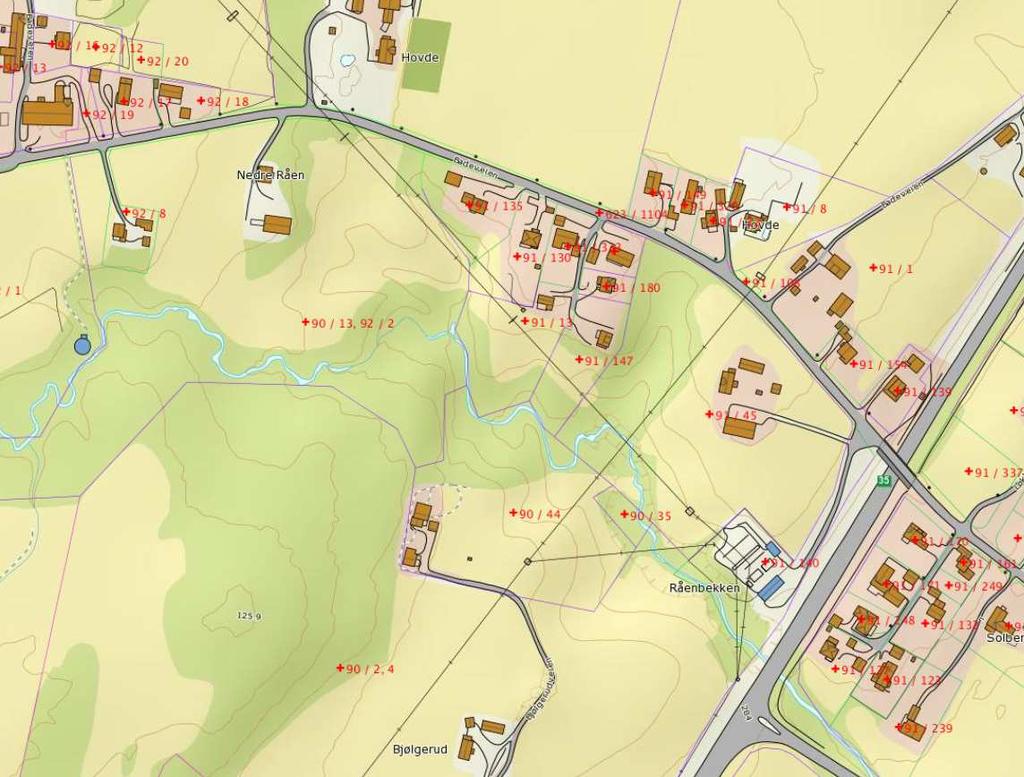 2/8 STØYVURDERING MODUM - NY AVKJØRING BADEVEIEN TIL RV35 1 Innledning COWI AS har på oppdrag fra Modum Kommune utført