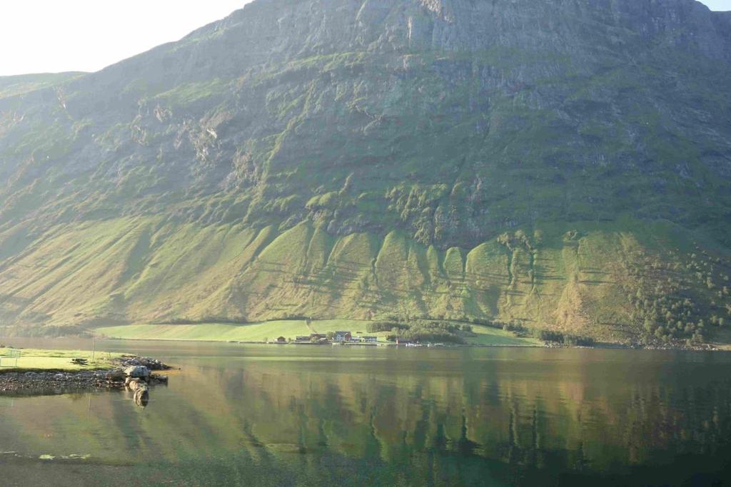 15 Figur 6. Lokaliteten sett frå Ytstebøen nord for Norangsfjorden.