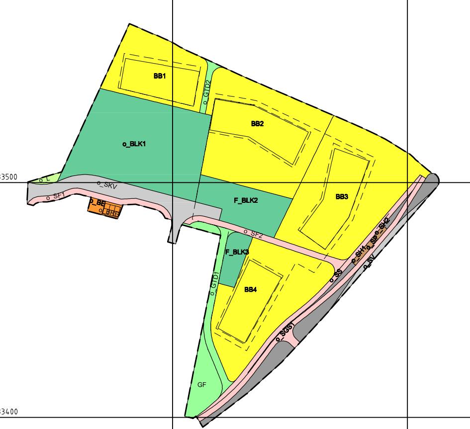 1 INNLEDNING Det utarbeides nå detaljregulering eiendommene gnr./bnr. /2, / og / på Joa i Sola kommune. Plankartet er vist i figur 1. Formålet med planen er å legge til rette for boligbebyggelse.