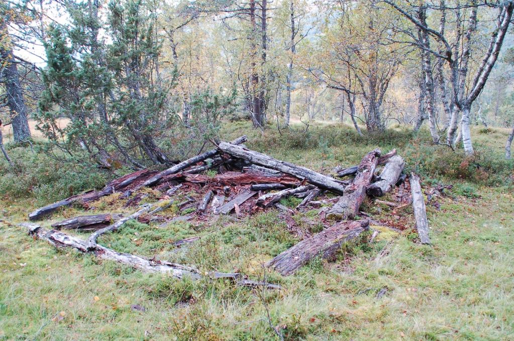 K18TuftMuldsvor Figur18K18,nedrastskogsløepåMuldsvor. KulturminnetK18beståraveituft/nedrastskogsløeiutmarkapågardenMuldsvor.Tuftabestårav kraftigesyllsteinar,eindelrotetømmerogstorejernspiker/naglar.