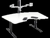 BORD Salli Compact Lite og lett-å-flytte bord (2 hjul) for hjemmet eller kontor.