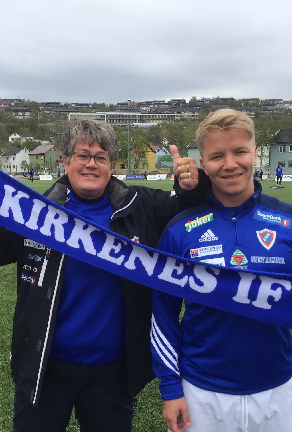 Breddefotball - 24 Breddefotball - 25 SUPER-SUPPORTEREN Noen ganger finner en fotballmennesker utenom det vanlige. Redaksjonen ble tipset om at vi burde snakke med Turid Aune i Kirkenes.