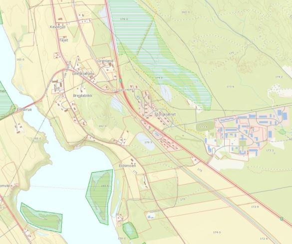 4.2. Naturrisiko 4.3. Sårbare naturområder og kulturmiljøer Det er ikke registrert naturvernområder innenfor området: www.avinet.no Område avsatt til hensynssone i planen.