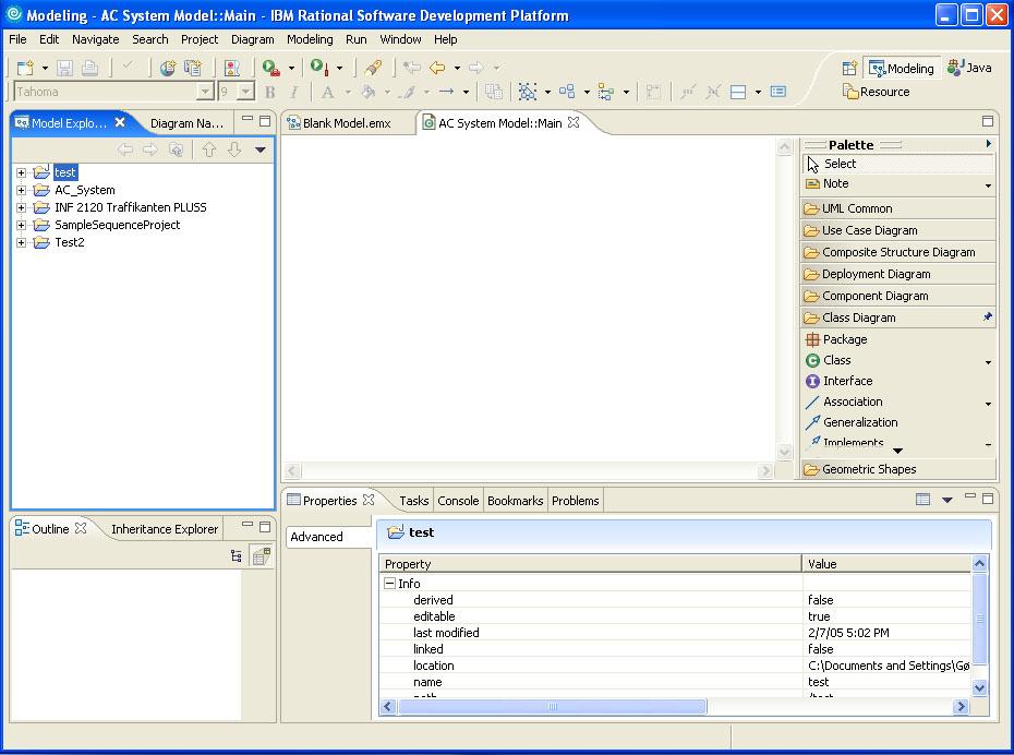 Eclipse platform workbench Modeller