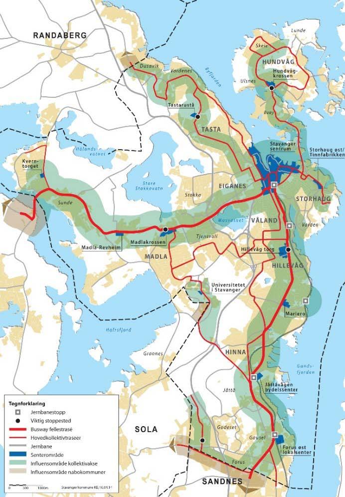 Byutviklingsstrategi Urbanitet 10-minuttersbyen Nærhet - redusert