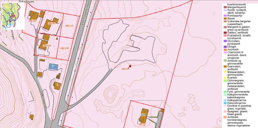 4.0 PLANLAGT UTBYGGING Eiendommen er foreslått utviklet til et boligprosjekt. Området er relativt flatt og det er ikke stort behov for terrengtilpasninger.