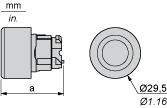 Dimensions a in mm a in in. ZB4BP 36.5 1.44 ZB4BP S 33 1.